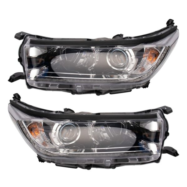 Headlight Set Compatible with 2017-2018 Toyota Highlander