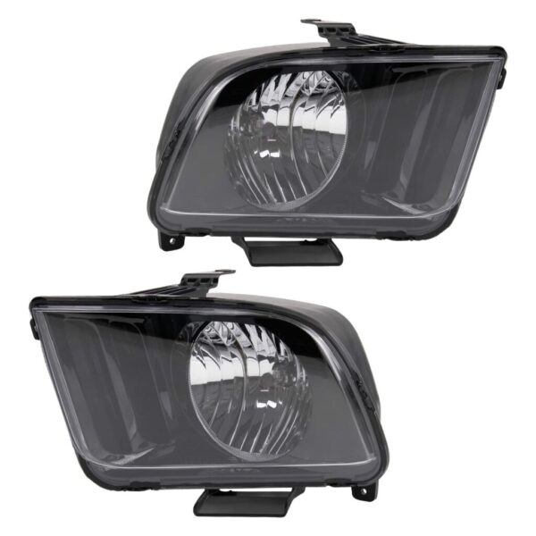 Headlight Set Compatible with 2007-2009 Ford Mustang