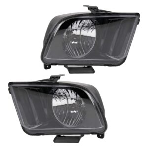 Headlight Set Compatible with 2007-2009 Ford Mustang