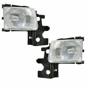 Headlights Headlamps Pair Set Left LH & Right RH for 94-97 Dodge Van
