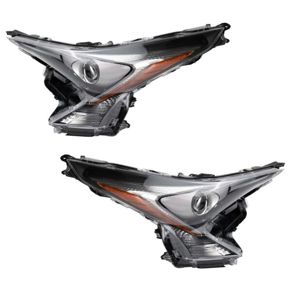 Headlight Set Compatible with 2016-2018 Toyota Prius