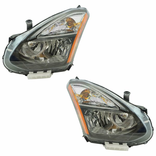 Halogen Headlight Lamp LH RH Set of 2 Pair Compatible With Nissan Rogue SUV