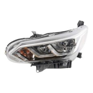 Left Headlight Assembly Halogen Compatible with 2020-2021 Nissan Sentra Driver Side