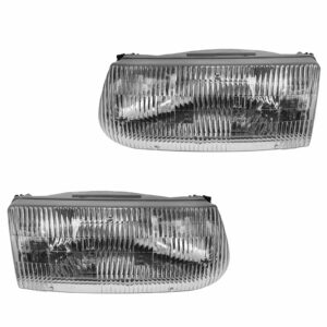 Headlights Headlamps Left & Right Pair Set for 95-01 Ford Explorer Mountaineer