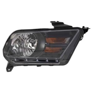 Right Headlight Compatible with 2010-2014 Ford Mustang