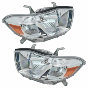 Headlight Headlamp Pair for Toyota Highlander 2008-2010