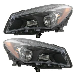 Headlight Set Fits 2014-2019 Mercedes-Benz CLA250 2014-2018 CLA45 AMG