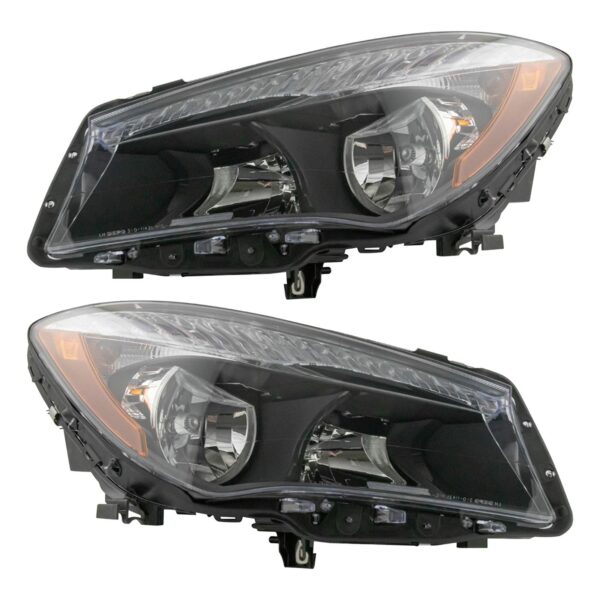 Headlight Set Fits 2014-2019 Mercedes-Benz CLA250 2014-2018 CLA45 AMG