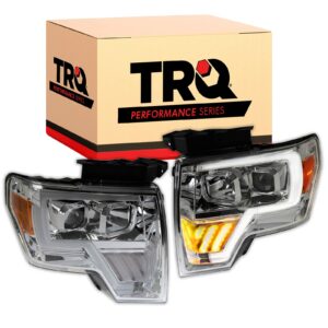 TRQ Performance Headlight Set Fits 2009-2014 Ford F-150