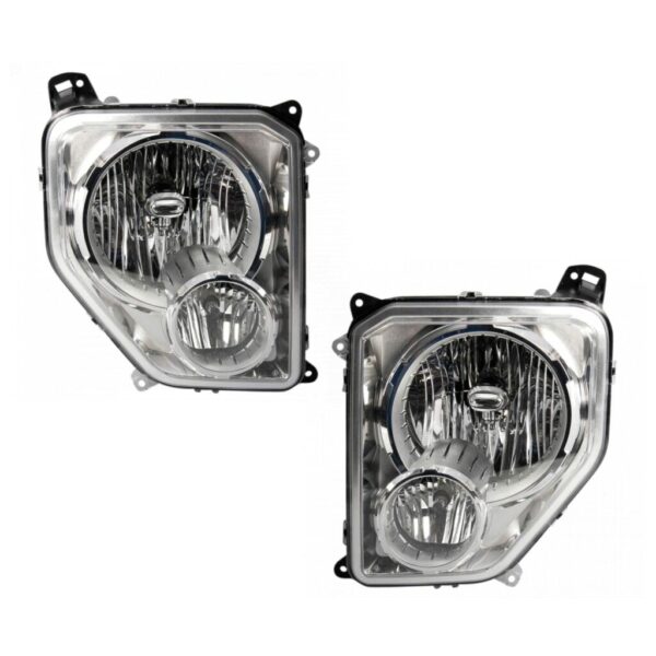 Headlight Set Compatible with 2008-2012 Jeep Liberty