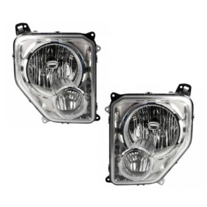 Headlight Set Compatible with 2008-2012 Jeep Liberty