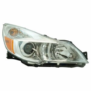 Halogen Headlight Headlamp Chrome Bezel Passenger Side RH Compatible with Subaru Outback