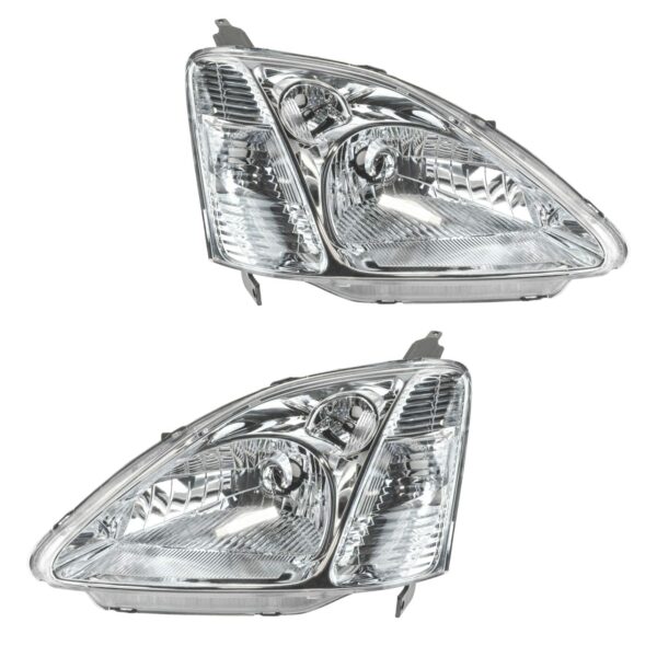Headlight Assembly Compatible With 2002-2003 Honda Civic Driver and Passenger Side