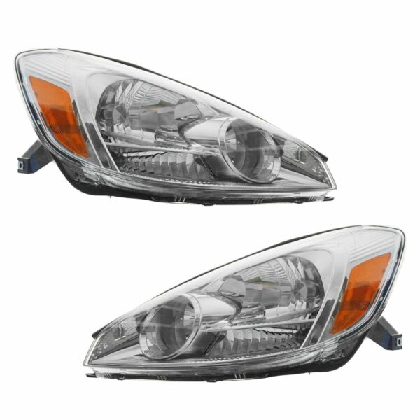 Headlights Headlamps Left & Right Pair Set for 04-05 Toyota Sienna