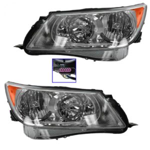 Headlights Headlamps Left & Right Pair Set for 10-13 Buick LaCrosse