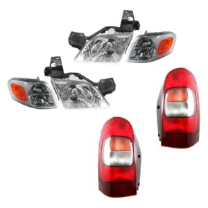 Headlight Parking Light Lamp Taillight Kit for GM Chevy Olds Pontiac Van