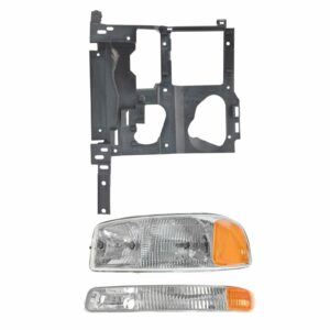 Headlight Parking Light Lamp Mounting Bracket Kit LH Set for 99-07 Sierra