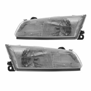 Headlights Headlamps Left & Right Pair Set for 97-99 Toyota Camry