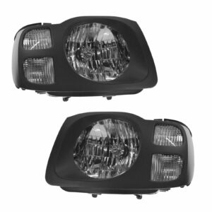 Headlights Headlamps Left & Right Pair Set For 02-04 Nissan Xterra XE