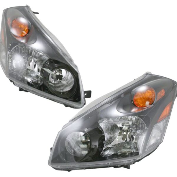 Headlights Headlamps Pair Set Left LH & Right RH for 04-09 Nissan Quest