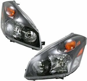 Headlights Headlamps Pair Set Left LH & Right RH for 04-09 Nissan Quest