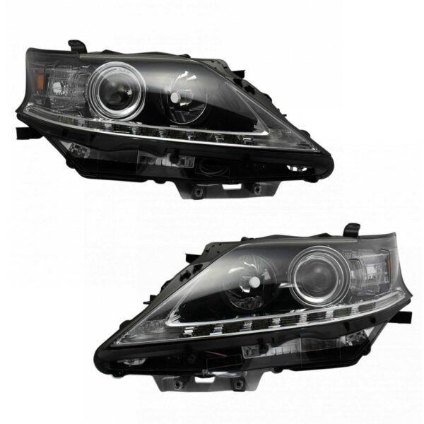 Halogen Headlight Lamp Assembly Pair LH & RH Sides for Lexus RX350 RX450h