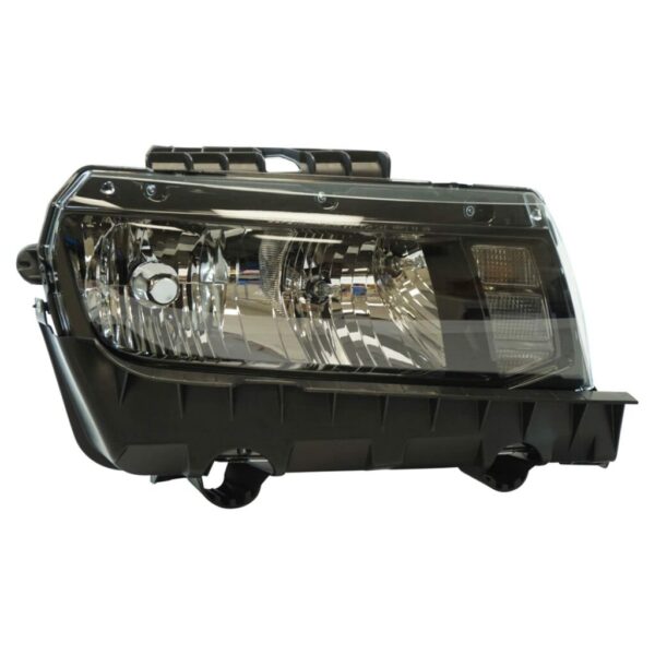 Halogen Headlight Lamp Passenger Side RH RF Compatible With 14-15 Chevrolet Camaro
