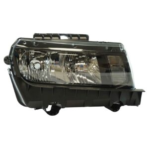 Halogen Headlight Lamp Passenger Side RH RF Compatible With 14-15 Chevrolet Camaro