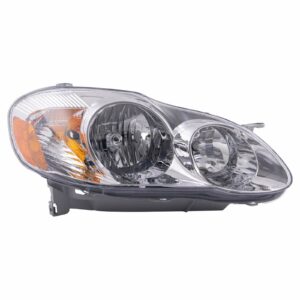 Headlight RH Right Passenger Side Compatible with 2003-2004 Toyota Corolla without S Models