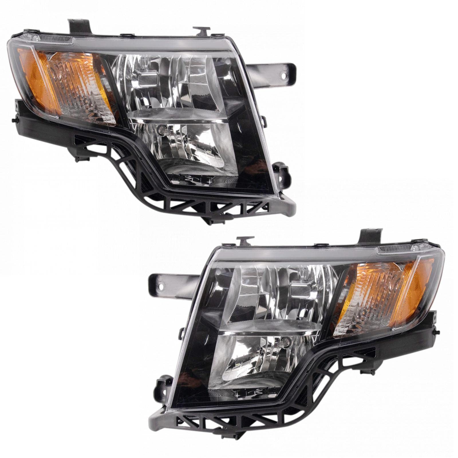 Headlight Set Compatible with 2009-2010 Ford Edge