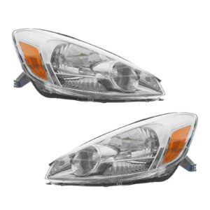 Headlights Headlamps Left & Right Pair Set for 04-05 Toyota Sienna