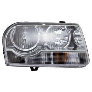 Headlight Headlamp Passenger Side Right RH Compatible with 05-10 Chrysler 300