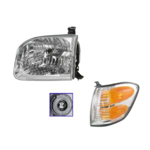 Headlight Assembly Compatible With 2001-2004 Toyota Sequoia 2004 Tundra Driver Side