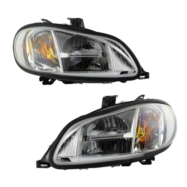 Performance Headlight Headlamp Left & Right Pair Set Compatible with 03-18 Freightliner M-2
