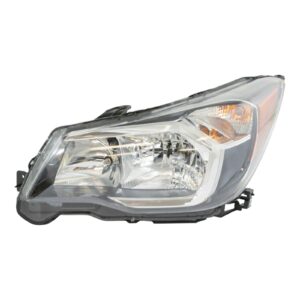 Halogen Headlight Headlamp w/ Black Bezel LH for 14-16 Subaru Forester 2.0L