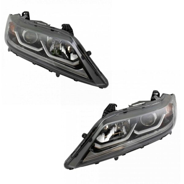 Halogen Headlight Lamp Assembly Pair LH & RH Sides for Honda Accord LX-S Coupe