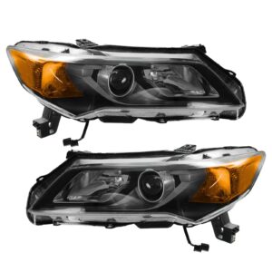 Headlight Headlamp Light Lamp Halogen Driver Passenger Pair Set for Acura ILX