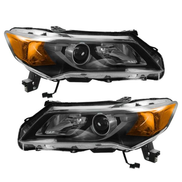 Headlight Headlamp Light Lamp Halogen Driver Passenger Pair Set for Acura ILX