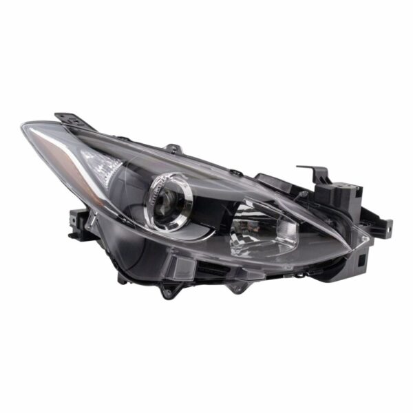 Halogen Headlight Lamp Assembly Passenger Side RH RF Compatible With Mazda 3