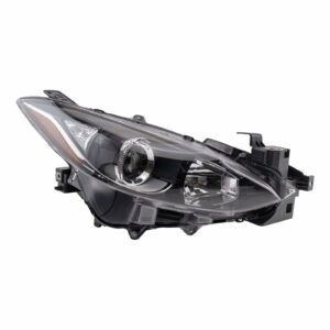 Halogen Headlight Lamp Assembly Passenger Side RH RF Compatible With Mazda 3
