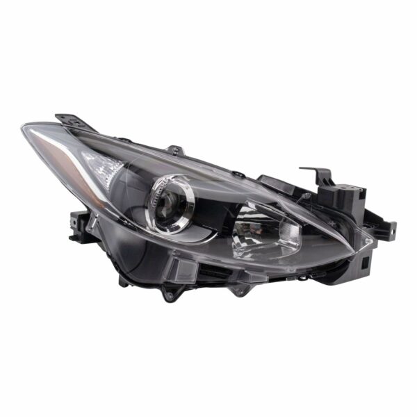 Halogen Headlight Lamp Assembly Passenger Side RH RF Compatible With Mazda 3