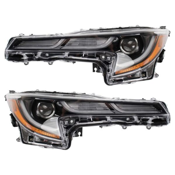 Headlight Set Compatible with 2019 Toyota Corolla