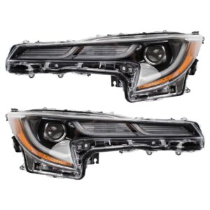 Headlight Set Compatible with 2019 Toyota Corolla