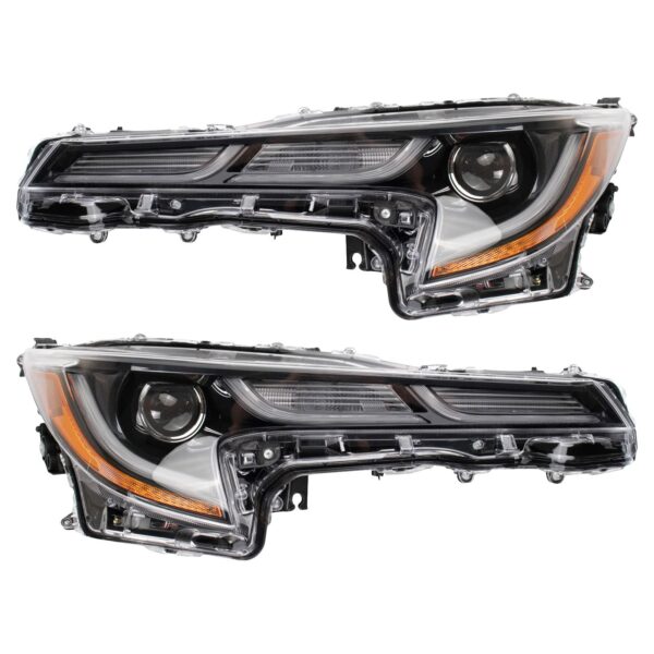 Headlight Set Compatible with 2019 Toyota Corolla