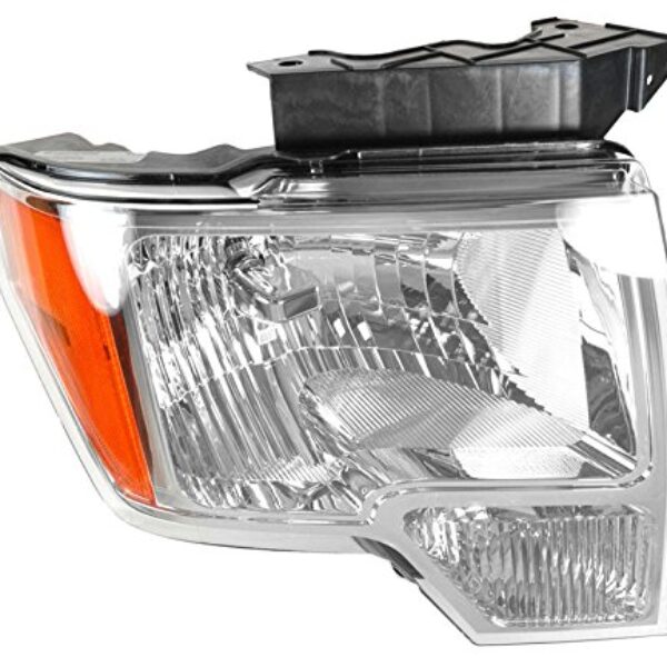 Headlight Headlamp w/ Chrome Passenger Side Right RH for 09-14 F150 Pickup Truck
