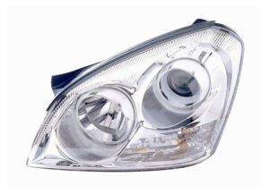 Chrome Background Headlight Headlamp Left Driver Side LH For 06-07 Optima