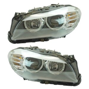 Halogen Headlight Lamp Assembly LH RH Set Pair Compatible With BMW 528 535i