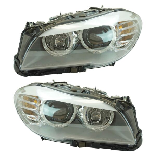 Halogen Headlight Lamp Assembly LH RH Set Pair Compatible With BMW 528 535i