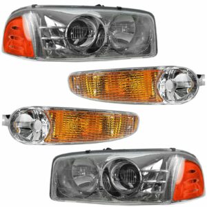 Headlight Lamp Parking Marker Corner Light LH RH 4 Piece Kit for Denali
