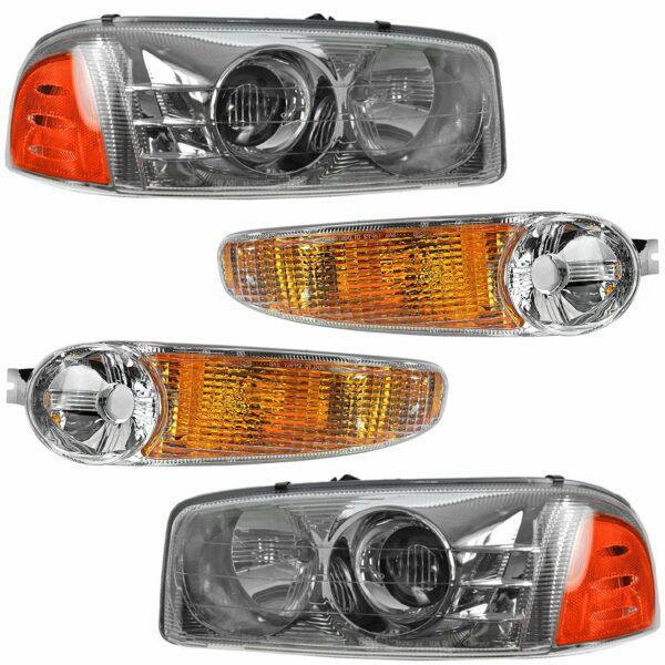 Headlight Lamp Parking Marker Corner Light LH RH 4 Piece Kit for Denali